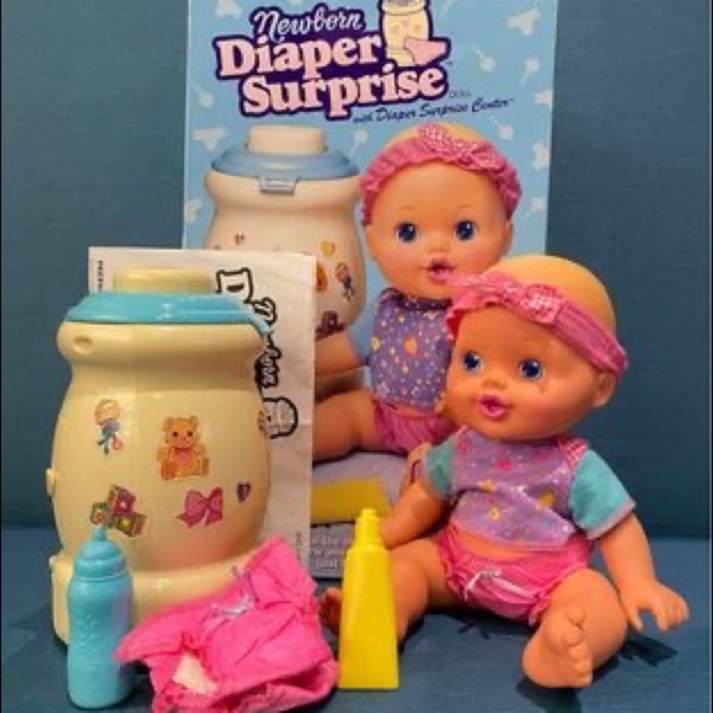 Newborn Diaper Surprise Doll Vintage 1997